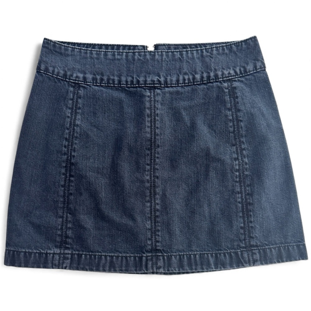 Free People Denim Mini Skirt Size 6 Boho Y2K Festival - Picture 2 of 6